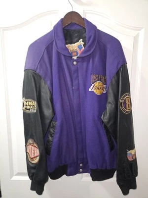 Authentic Jeff Hamilton 2001 Lakers Championship Jacket 2XL AMAZING SHAPE “mint” - Image 1 of 4