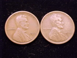 Centavos Lincoln 1920-D finos y 1920-S muy buena calidad, un (2) lote de dos monedas. - Imagen 1 de 5
