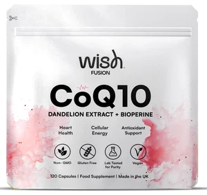 CoQ10 para la salud del corazón, antioxidante y apoyo energético, ubiquinona coenzima 120 - Imagen 1 de 8