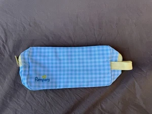 Pampers Zipper Travel Pouch - Holds Diapers Wipes - Zip Up Small Bag - Picture 1 of 5