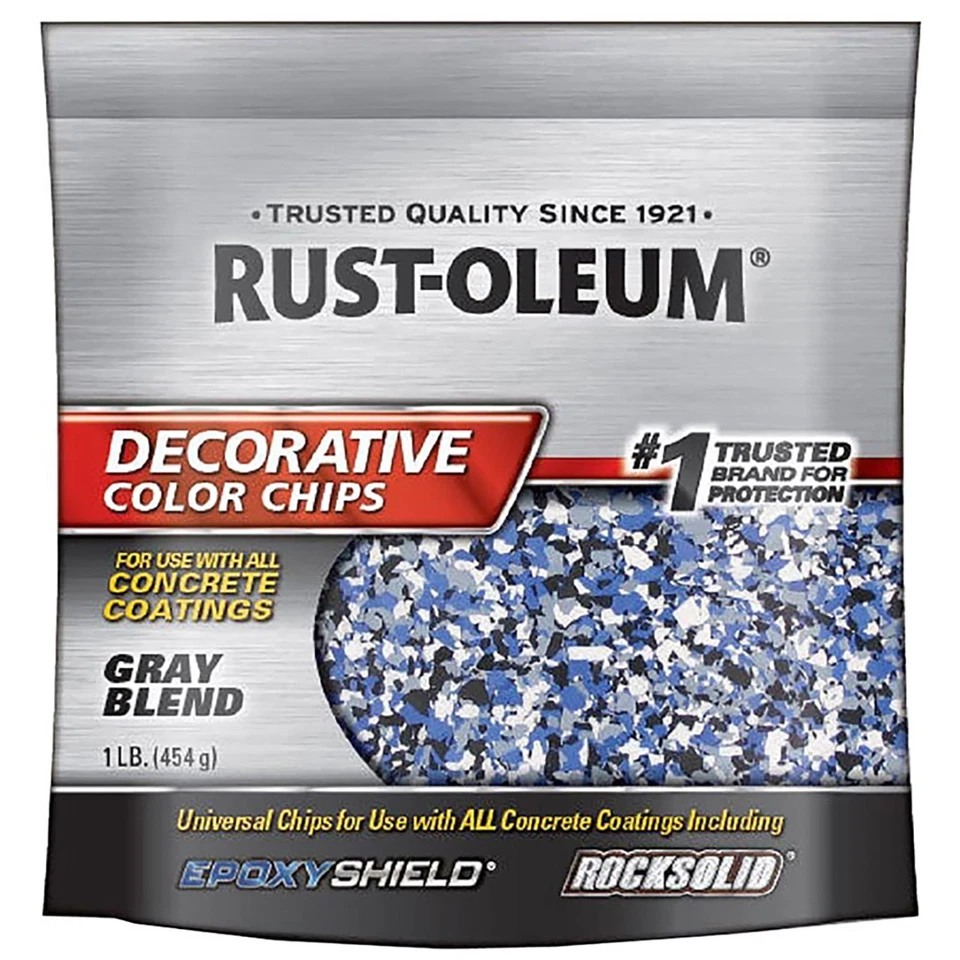 Rust-Oleum 301359 Decorative Color Chips Gray 1LB - Image 1 of 1