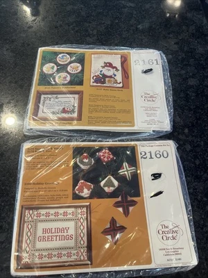 2 Creative Circle Christmas Kits 2161 Pleasant Memories 2160 Holiday Greetings - Image 1 of 4