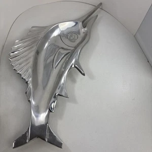 Mariposa Brillante Aluminum Nautical Marlin Serving Platter 20” Made In Mexico - Picture 1 of 6