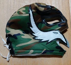 Mysterio Semi Professional Grade Lucha Libre Wrestling Maske Camo & weiße Farben - Bild 1 von 5