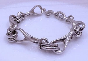 925 CUSTOM BONE LINK CHAIN BRACELET - Picture 1 of 6