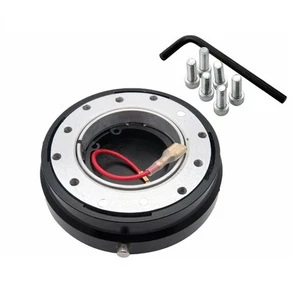 Car Steering Wheel Quick Release Hub Adapter, Universal Snap Off Boss Kit, 6-... - Picture 1 of 1