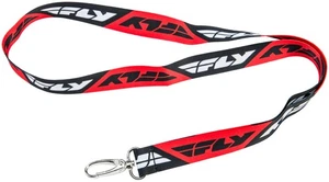 Cordón mosquetón Fly Racing negro/blanco/rojo - Imagen 1 de 1