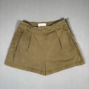 Anthropologie Kelyn Pleated City Shorts Women’s Sz 2 Moss Green High Rise - Picture 1 of 19