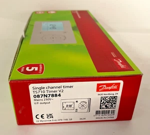 Danfoss TS710 Timer V2 Single Channel Programmable Timeswitch 230V 087N7884 BNIB - Picture 1 of 11