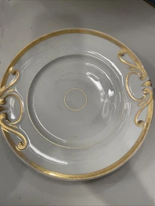 H&C Haviland Limoges Bone China Francia Banda de Oro Placa de 9.25" de Diámetro - Imagen 1 de 4