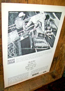 1967 Mercury Cougar car med-mag Autolite ad-"finish line at Daytona"- Trans Am - Picture 1 of 1
