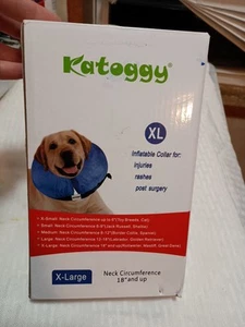 Inflatable Collar for Dogs - Size XL Extra LARGE - Blue FREE SHIPPING - Picture 1 of 5