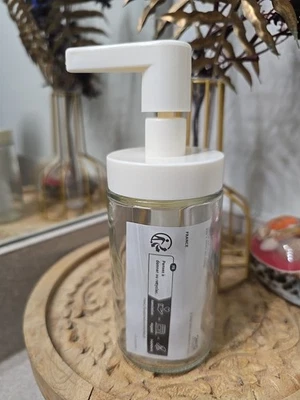 IKEA TACKAN 8 oz. Dispensador de loción de jabón blanco vidrio transparente Foto 1 de 2