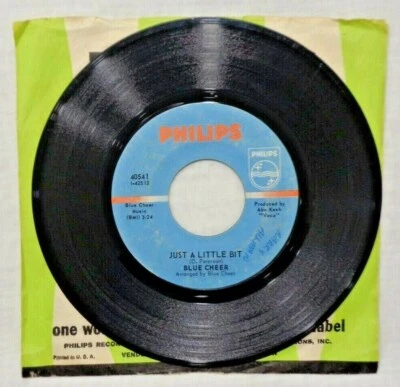Blue Cheer: Just A Little Bit 1968 Philips 40541 Mercury's Richmond Pressing VG+ - Image 1 of 4