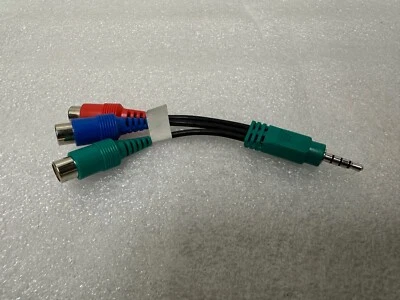 LOT 10 - 3.5mm Aux Male to 3-RCA Female AV Component Adapter Cable audio video - Image 1 of 3