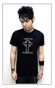 Boondock Saints Veritas Aequitas T-Shirt – Cross Movie Quote BW Tee - Picture 1 of 19
