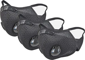 3 PACK Sport Workout Training Mask Carbon Running Fitness +Multiple Applications - Picture 1 of 4
