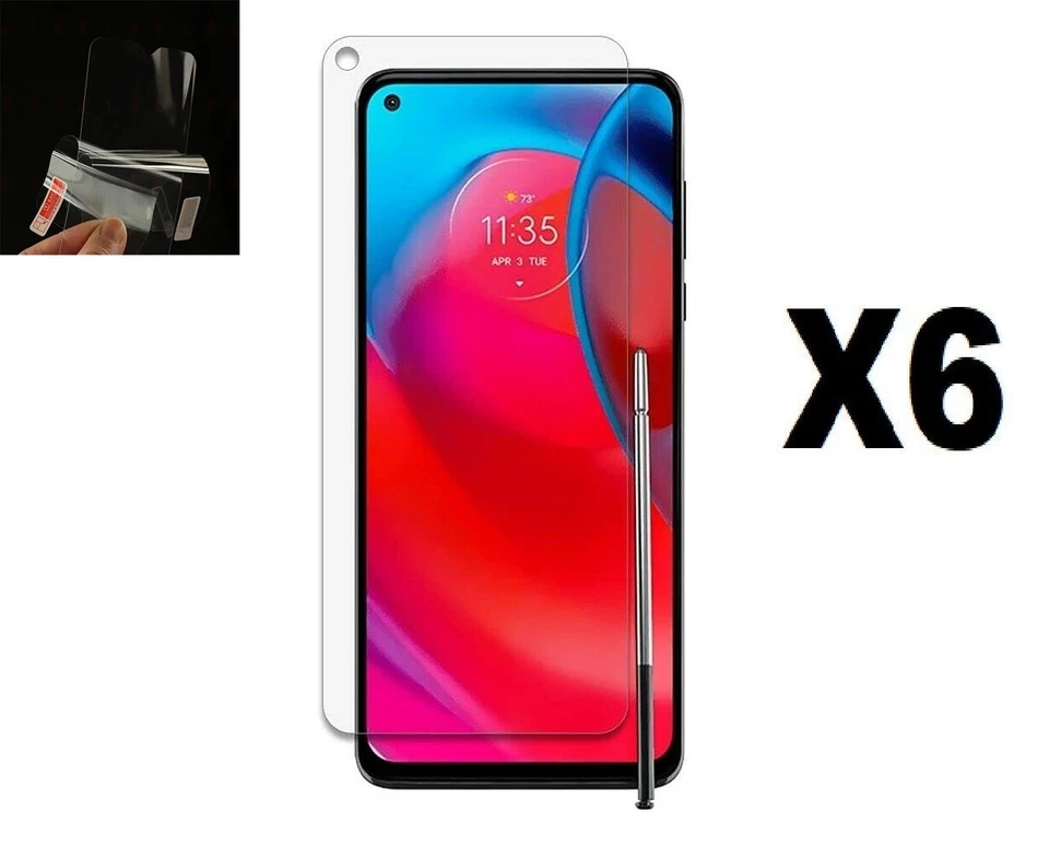 6-Pack Clear Film Screen Protector(PET)For Motorola Moto G Stylus 4G/5G (2021) - Image 1 of 2