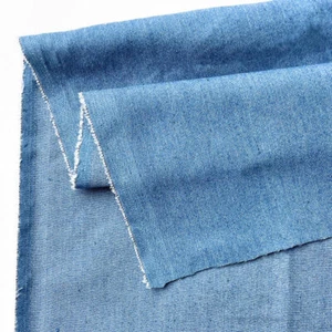 Vintage Cotton Blue Denim Fabric for DIY Dolls Clothing Jeans Dress Bag Crafts - Picture 1 of 11