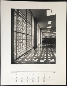 JULIUS SHULMAN Photograph 11x14 Lithograph Whittier Library Mid Century Modern - Picture 1 of 1