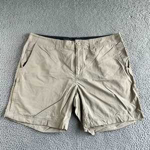 Mountain Hardwear Shorts Mens 36 Beige Chino Nylon Outdoor Fishing Hike Travel - Picture 1 of 10