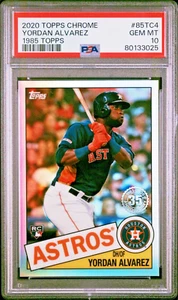 Yordan Alvarez 2020 Topps Chrome Rookie RC Houston Astros PSA 10 - Picture 1 of 3