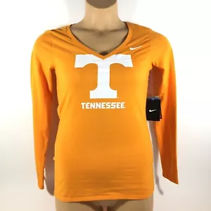 Nike Tennessee Volunteers VOLS Long Sleeve Logo Tee T-Shirt Orange Womens XS $32 - Picture 1 of 6