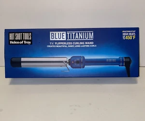 Helen Of Troy Hot Shot Tools Azul Titanio 1 1/4" Rizador sin aletas - Imagen 1 de 9