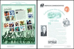 1998 Celebrate Century 1910s Wilson  CP537B commemorative panel 533B MNH Sc 3183 - Picture 1 of 1