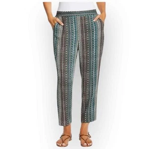 NWT Jessica Simpson Women’s Printed Pull-On Pants – Size XXL – Blue (Geo Fusion) - Picture 1 of 4