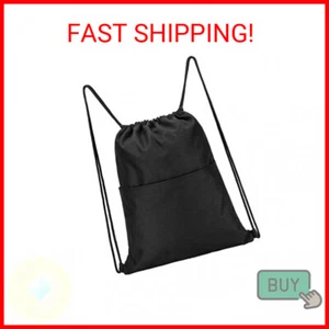 Vorspack Drawstring Backpack Water Resistant String Bag Sports Sackpack Gym Sack - Picture 1 of 2