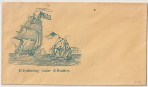 Cubierta Patriótica Guerra Civil Diseño Amarillo Azul Corsario Bajo Dificultades (f94) - Imagen 1 de 2