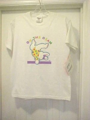 Girls Jerzees Heavyweight Blend White Youth T-shirt Size L (14-16) "On The Beam" - Image 1 of 4