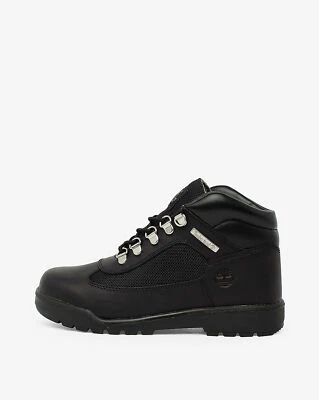 [TB0159060011] Timberland Field Boot Youth Mid Lace Up Boot Black *NEW* - Image 1 of 4