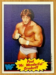 1985 Topps WWF PAUL "MR. WUNDERBARE " ORNDORFF RC ROOKIE CARD - Bild 1 von 2