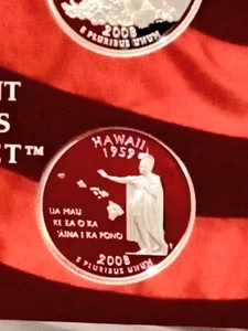 2008-S SILVER PROOF STATE QUARTER - HAWAII - CAMEO - COMBINED SHIPPING - Picture 1 of 2