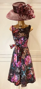 Phase Eight Special Occasion Fit And Flare Midi Summer Dress UK 14 Multicoloured - Picture 1 of 10
