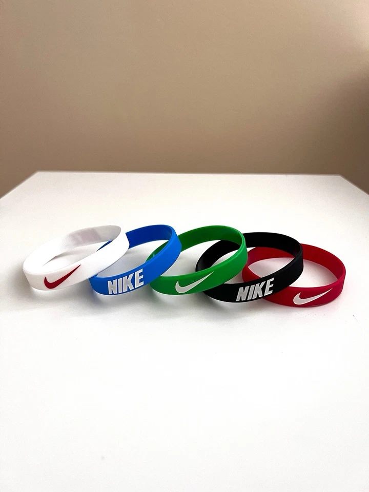 5 Pack of Nike Silicone Wristband Bracelets - Image 1 of 2