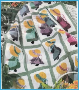 Sunbonnet Sue Crochet pattern Afghan - Picture 1 of 3