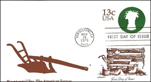 USA FDC - 1976 - The Amercia Farmer 13 Cent Envelope, Scott # U573 Artmaster - Picture 1 of 1