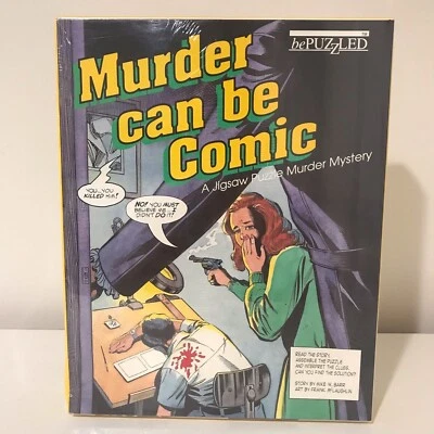 Rompecabezas de cómic Murder Can Be Mystery vintage 1988 Be Puzzled nuevo sellado Foto 1 de 4