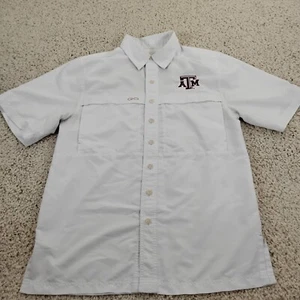 Texas A&M Aggies Hemd Herren Small weiß Knopf Game Guard Performance Outdoor A* - Bild 1 von 13