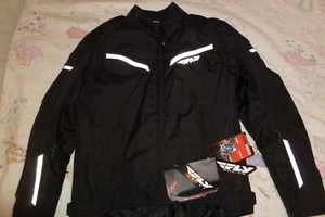 Fly Racing Men's Strata Black Medium Street Motorcycle Jacket M Med 477-2100M 5A - Picture 1 of 6