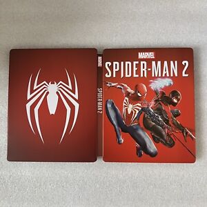 Spider Man 2 Custom Made Steelbook Case Only PS4/PS5/Xbox (No Game Disc) New