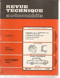 KFZ TECHNISCHE ZEITSCHRIFT 252 RTA ALFA ROMEO 1600 GIULIA LIMOUSINE COUPE SPIDER - Bild 1 von 2