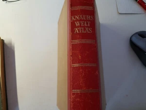Knaurs Welt-Atlas München 1951/52 Antik Buch antiquarisch Antiquität Rarität - Bild 1 von 11