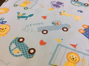 DENA DESIGNS-HAPPI- #PWDF153-TOSSED-BLUE COTTON FOR FREE SPIRIT-BY THE YARD - Picture 1 of 3