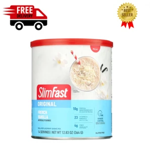 New SlimFast Original Meal Replacement Shake Powder, French Vanilla, 12.83 oz, - Picture 1 of 7