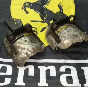 FERRARI 458 ITALIA LEFT & RIGHT SIDE CATALYTIC CONVERTER SHIELD WITH BRACKET OEM - Picture 1 of 6