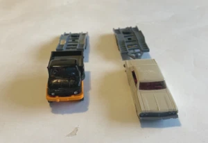 Mercedes Unimog + Chevrolet Malibu 22M + Trailer Wiking 1/87 Plastic Job Lot - Picture 1 of 11